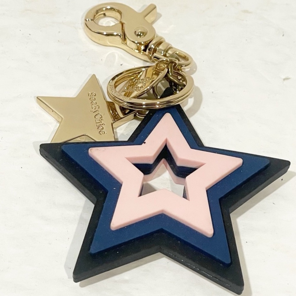 See By Chloe Star Keychain with Gold Clip - NWOT